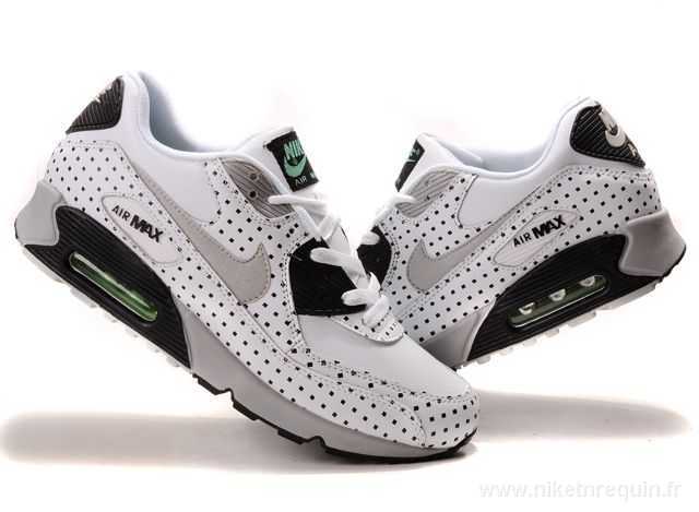 femmes chaussures nike blanc et noir air max 90 (1)